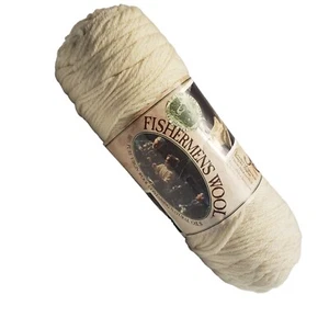 Lion Brand Yarn 150-098 Natural Fishermen's Wool Yarn, Natural 4 ply 8oz - Picture 1 of 4