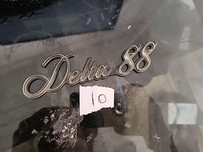 VINTAGE 1977-84 OLDSMOBILE DELTA 88 PLASTIC STICK ON EMBLEM OEM GM - Image 1 of 4