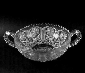 Imperial Glas #612 STERN & FEILE Doppelgriff Schüssel EAPG klar - Bild 1 von 3