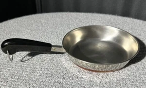 Vintage Revere Ware Bratpfanne 7" Pfanne kupferverkleideter Boden KEIN DECKEL - Bild 1 von 4