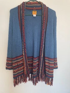 RUBY RD Sweater CardiganJacket Shawl Women M Aztec Southwestern Print Multicolor - Picture 1 of 4