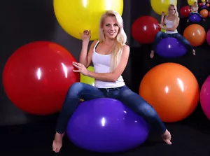 30x RIFCO 250er (80cm Ø) Riesen- Luftballon + ballrund + Riesen- Kugel- Ballon - Bild 1 von 3