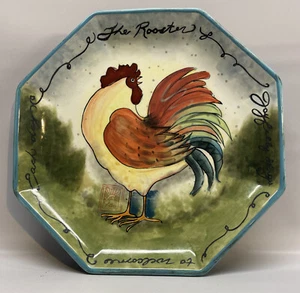Certified International Susan Winget Pasta Bowl Plate Rooster Chicken Farmhouse - Picture 1 of 6