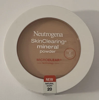 Neutrogena SkinClearing Mineral Powder MicroClear Tech. 20 Natural Ivory - Image 1 of 2