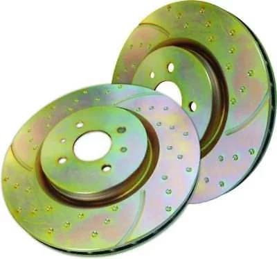 NEW EBC GD478 TURBO GROOVE DRILLED VW SEAT AUDI FRONT BRAKE DISCS PAIR RPP £159 - Image 1 of 1