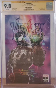 Venom #7 CGC 9.8 Frankies Comic Edition, Signed and Sketched by Clayton Crain - Picture 1 of 2