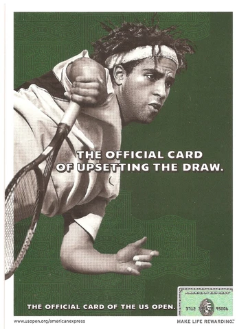 2002 US Open James Blake American Express Postcard Cover