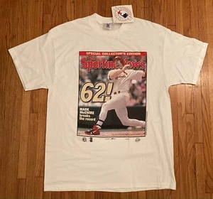 nwt deadstock 1998 MARK McGWIRE 62 Home Runs T-SHIRT St. Louis Cardinals XL - Picture 1 of 4