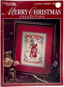 1995 LA Merry Christmas Collection 2691 Counted Cross Stitch Pattern Book 16034 - Picture 1 of 8