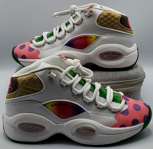 Bianco Hasbro x Reebok Question ragazzo medio taglia 5 ""Candy Land"" GZ0081 raro