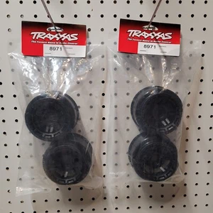 2 PAIRS ~ Traxxas 8971 Wheels (Black) (2) Maxx 4S - Picture 1 of 2