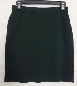 Gonna St John Collection By Mary grigia mini maglia a matita taglia 2 Santana verde scuro - Foto 1 di 9