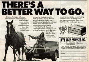 1977 Vintage Print Ad Delta Products Mark Ten B There's a Better Way To Go Horse - Picture 1 of 2