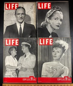 October 1943 Life Magazine Full Month, WWII Color Advertising WW2 WWII - Picture 1 of 19