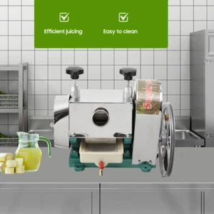 Prensa de caña de azúcar manual exprimidor máquina de jugo extractor comercial molino DE - Imagen 1 de 15