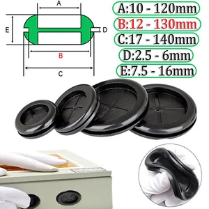 Double Side Blanking Grommets Rubber Closed Grommet - Blind Hole Black 10~130mm - Picture 1 of 30