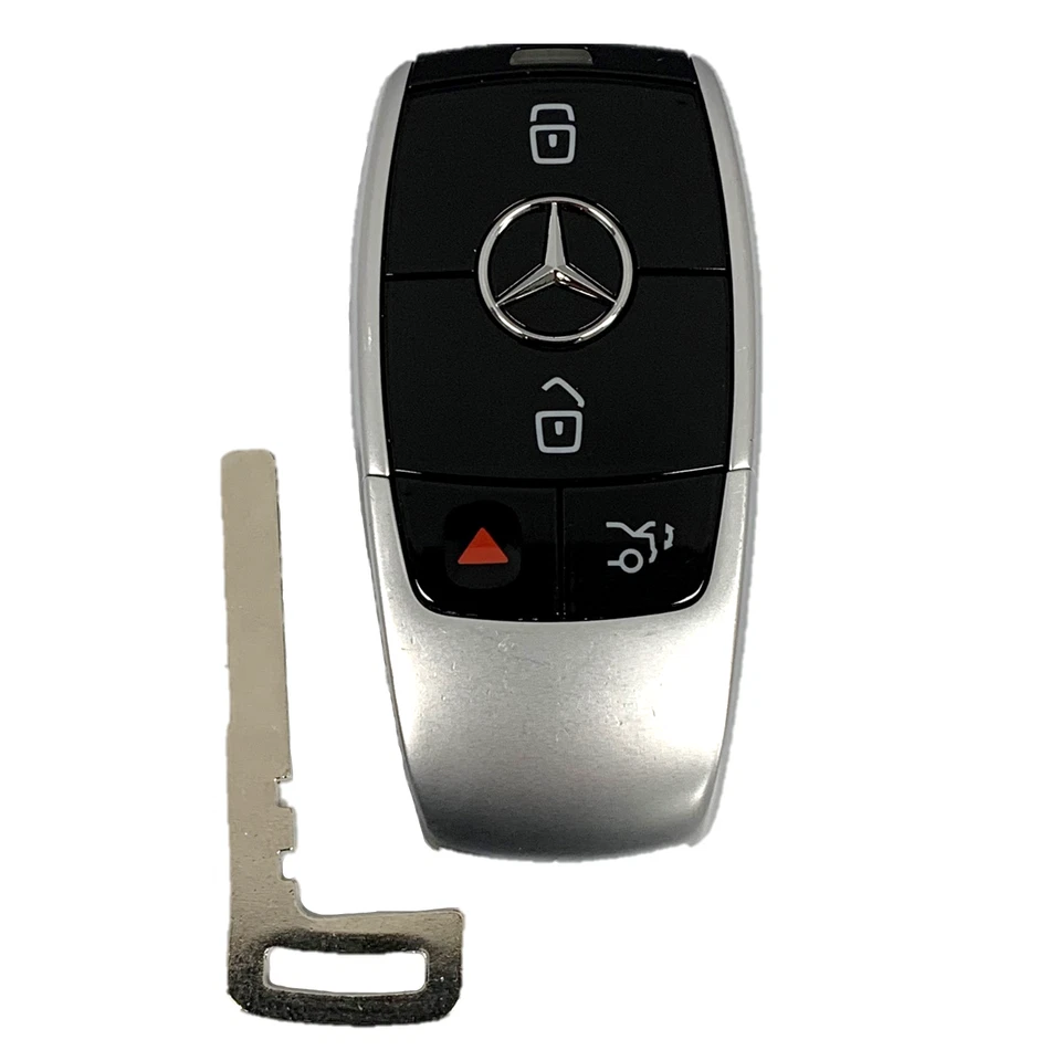 Mando a distancia OEM Mercedes Benz + llave sin cortar inserción IYZ-MS2 brillante (SHP) Foto 1 de 4