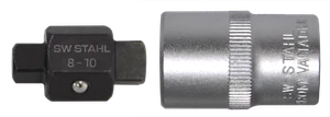 SW-Stahl 03000SB Öldienst-Steckschlüssel, 1/2", 8 mm, 10 mm - Bild 1 von 1
