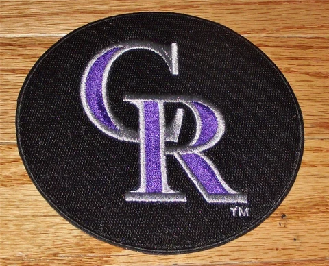 Colorado Rockies Round Patch 5" Embroidered NEW Iron-On Hoodie Size *C5 Cover