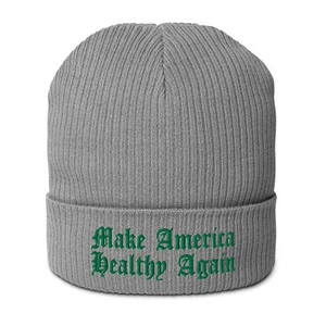 Make America Healthy Again MAHA Organic ribbed beanie - Picture 1 of 12