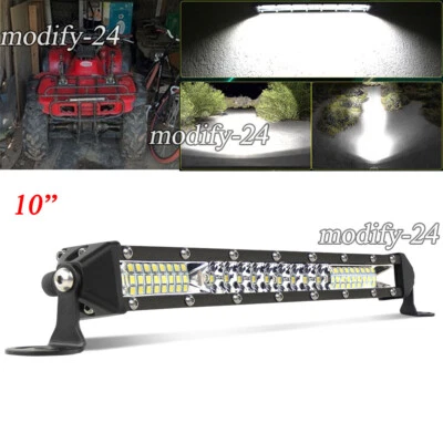 Ajuste 1994-2000 Honda FourTrax 300 10" fila única barra de luz LED Spot Flood Combo Foto 1 de 4