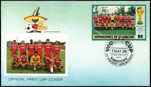Grenadines Of St. Vincent 1986 Canada World Cup Football Cover #C38397 - Picture 1 of 1