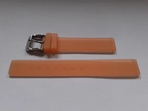 Cinturino da polso orologio 10, 12, 14 mm silicone gomma arancione - Bild 1 von 4