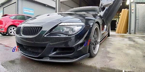 CARBON FRONT LIP SPOILER HM STYLE FOR BMW E63 E64 M6 ONLY - Picture 1 of 7