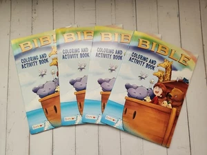 (Lot of 4) Bible Coloring and Activity Books, 32 Pages Each, Total 128 Pages - Picture 1 of 2