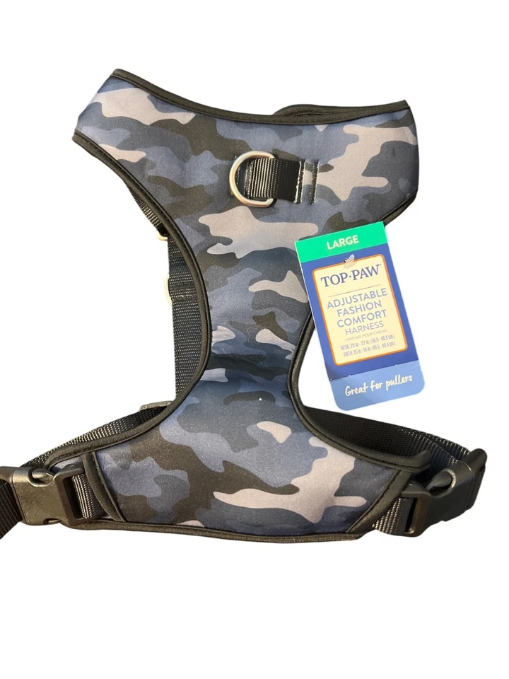 Arnés cómodo para perros Top Paw ajustable de moda para tiradores talla grande nuevo con etiquetas Foto 1 de 4