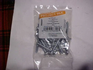 Qty 25  1/4" x 2" Zinc Plated  Steel Hex Head Lag Screws - Picture 1 of 2