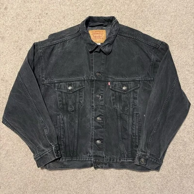 Chaqueta de camionero vintage años 90 Levis 70507 4159 de mezclilla trasera hecha en EE. UU. Foto 1 de 4