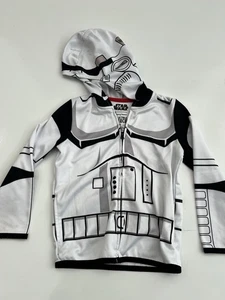 Star Wars Kids Boys Small Stormtrooper Armor Hoodie Jacket collectible Fleece - Picture 1 of 3