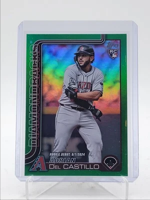 ADRIAN DEL CASTILLO 2025 TOPPS UPDATE SERIES ROOKIE DEBUT GREEN RC /99 Q4115 - Image 1 of 2