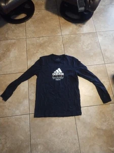 Raro Adidas Para Hombre Negro Global Citizens Manga Larga Crew Sudadera Globo Calcomanía - Imagen 1 de 4