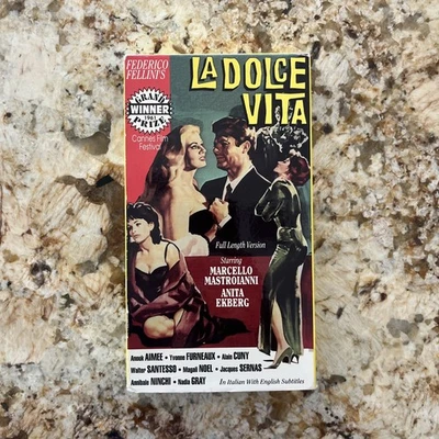 La Dolce Vita VHS Full Length Version Cannes Film Festival Winner - Image 1 of 4