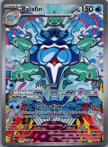 Palafin Holo Illustration Rare SV03: Obsidian Flames 200/197 NM - Picture 1 of 2