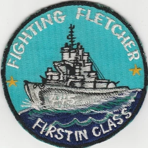 Vietnam era USN US Navy USS Fletcher DD-445 destroyer patch Japanese made - Picture 1 of 2