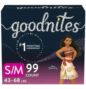 GoodNites Girl's Bedwetting Underwear 99 Count Size S/M FREE SHIPPING - Picture 1 of 1