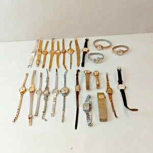 Job Lot Women’s Assorted Vintage Mechanical Watches x25 Untested Mixed Styles - Picture 1 of 8