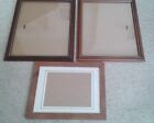 Three Good Qualitywooden  Picture Frames With Glass
