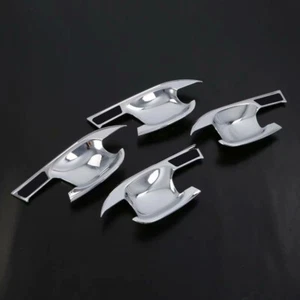 Chrome Door Handle bowl cover Moulding Carbon fiber Side For Audi Q5 2018-2020 - Picture 1 of 18