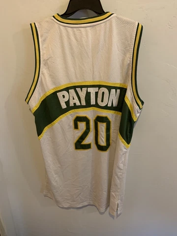 Mitchell Ness Hardwood Classics Gary Payton 1990-91 Seattle Sonics Jersey Sz 60 Cover