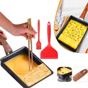 Tamagoyaki Japanese Egg Pan – Non-Stick Rectangle Omelette Frying Pan (Only Pan) - Picture 1 of 8