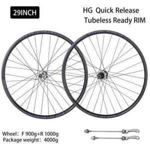Tubeless MTB Alloy Wheelset 32Holes Quick Release Disc Brake Wheel 26/27.5/29inc - Picture 1 of 39