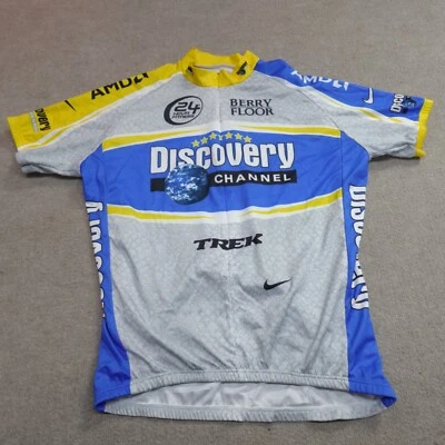 Vintage Nike Cycling Jersey 2XL Discovery Double Sided 2005 Made in Italy - Image 1 of 4
