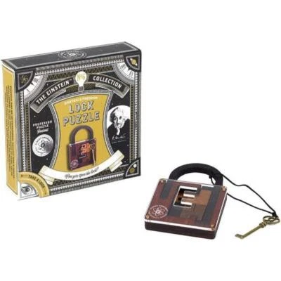 Professor Puzzle The Einstein Collection Lock Puzzle 3D Brain Teaser - Image 1 of 4