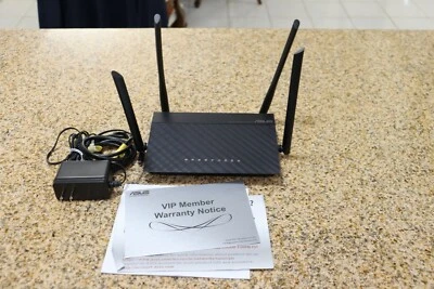 Asus RT-AC1200 Gigabit Dual-Band WiFi USB Router Black USED TESTED & WORKING - Image 1 of 4