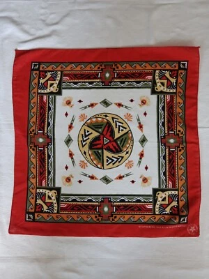 复古 Wamcraft 美洲原住民图案。 Thunder Bird 绿色白色橙色绿色.. — 第 1/4 张图片