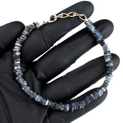 Square Shape Amazing Flash Labradorite 39. Cts Awesome Beaded Bracelet VK 29E683 - Image 1 of 3